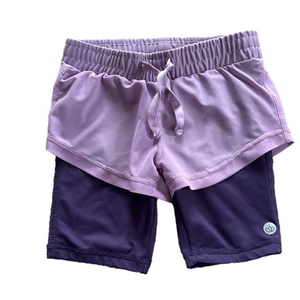 Jill Yoga double layer mesh bike short | size 6